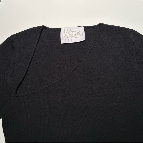 VICTOR GLEMAUD, Slash Sweater, Black, BNWT, 100% Wool, Size Medium - Picture 5 of 8